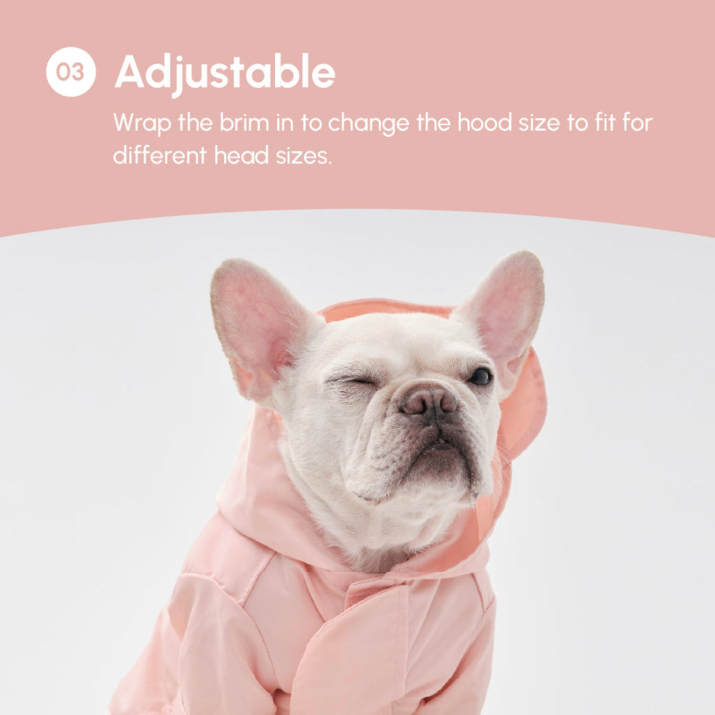 Pehom | Tribeca Adjustable Velcro Raincoat - Light Pink