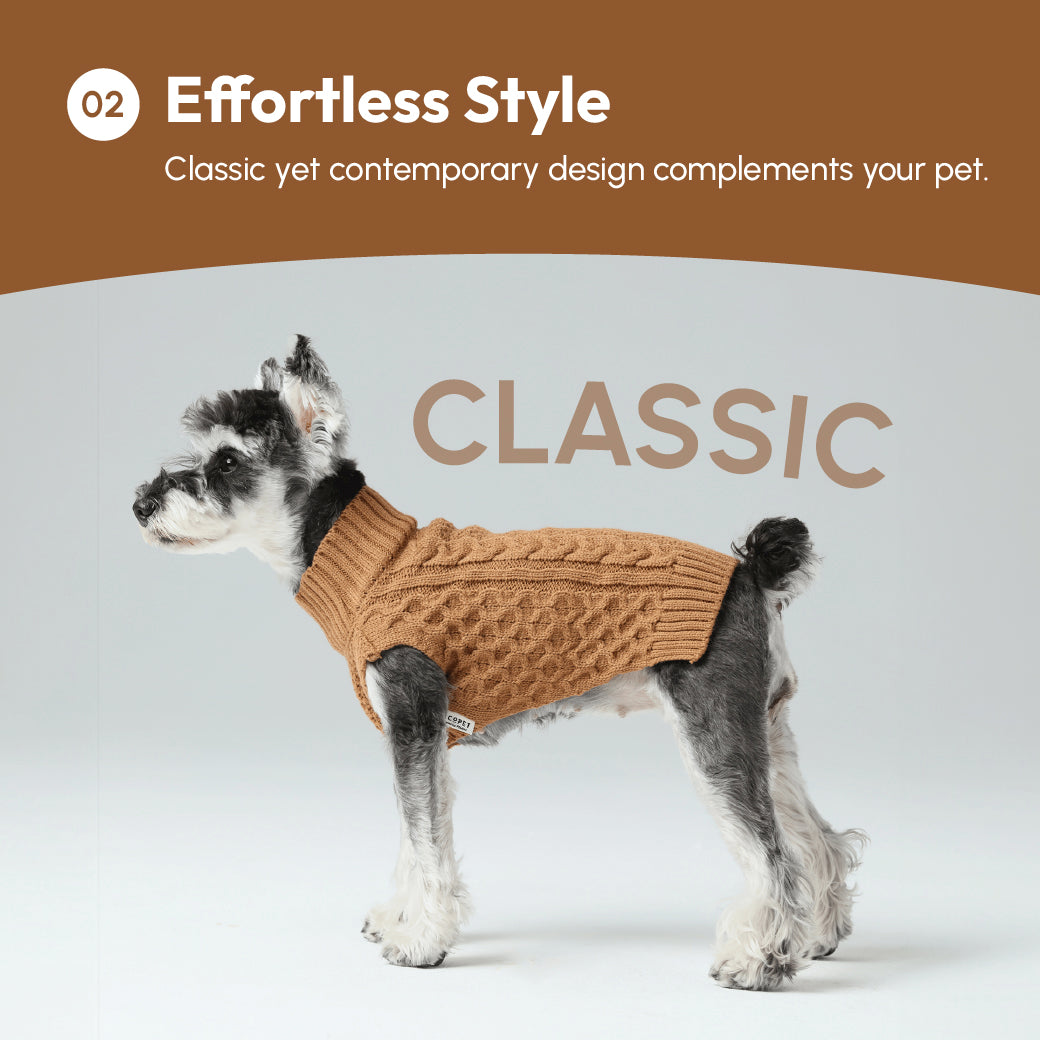 Pehom | Pet Sweater Vest - Toffee Orange