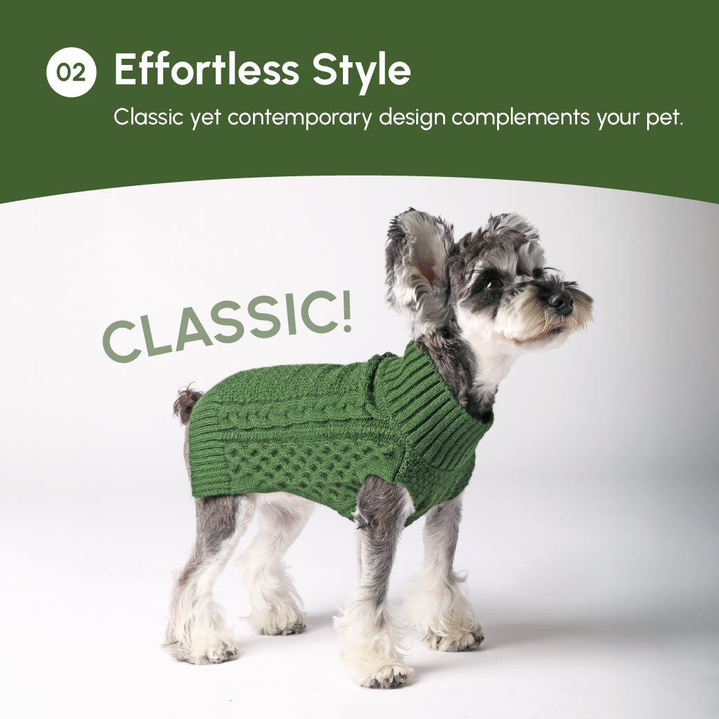 Pehom | Pet Sweater Vest - Green