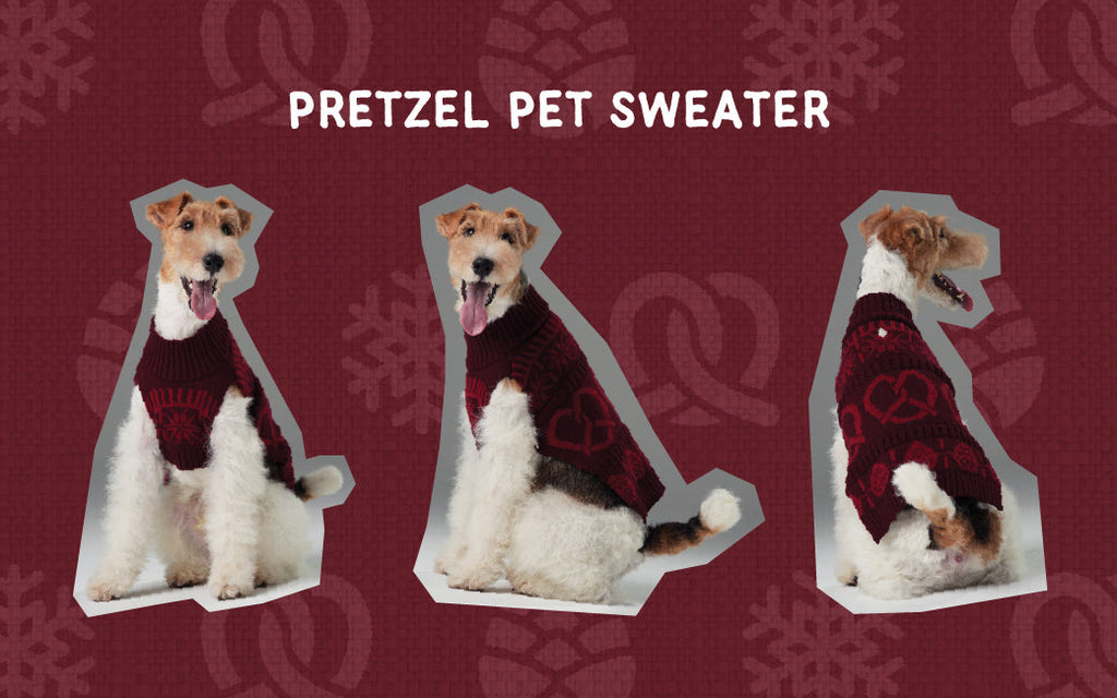 Pehom | Pretzel Pet Sweater - Burgundy Red
