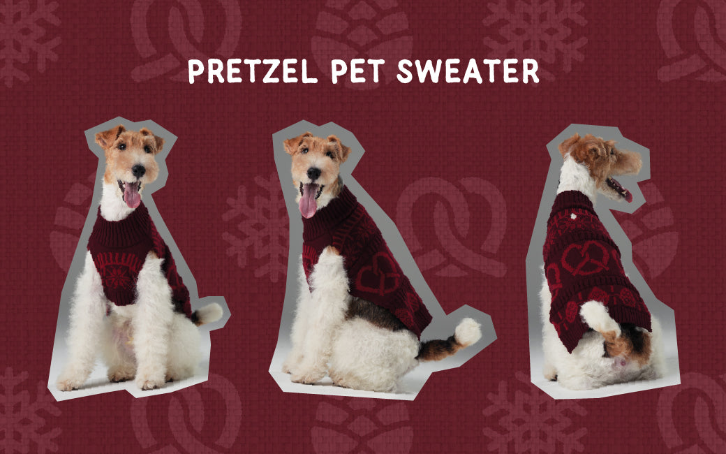 Pehom | Pretzel Pet Sweater - Burgundy Red