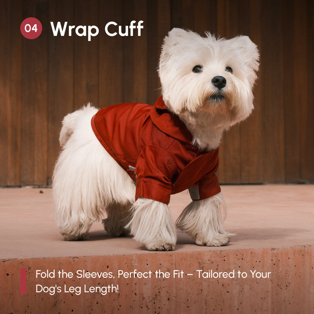 Pehom | Tribeca Adjustable Velcro Raincoat -  Burgundy