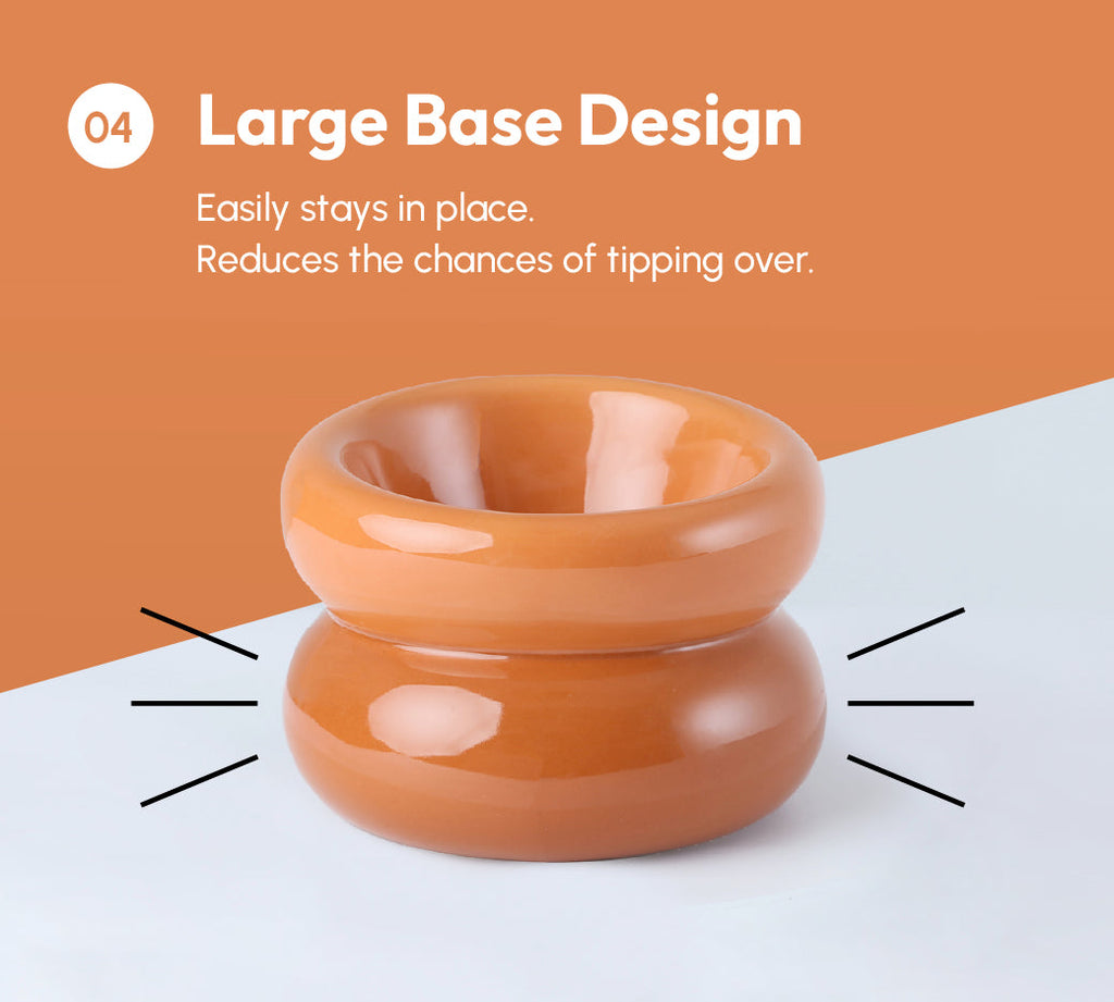 Pehom | Soufflé Pet Bowl - Amber Orange