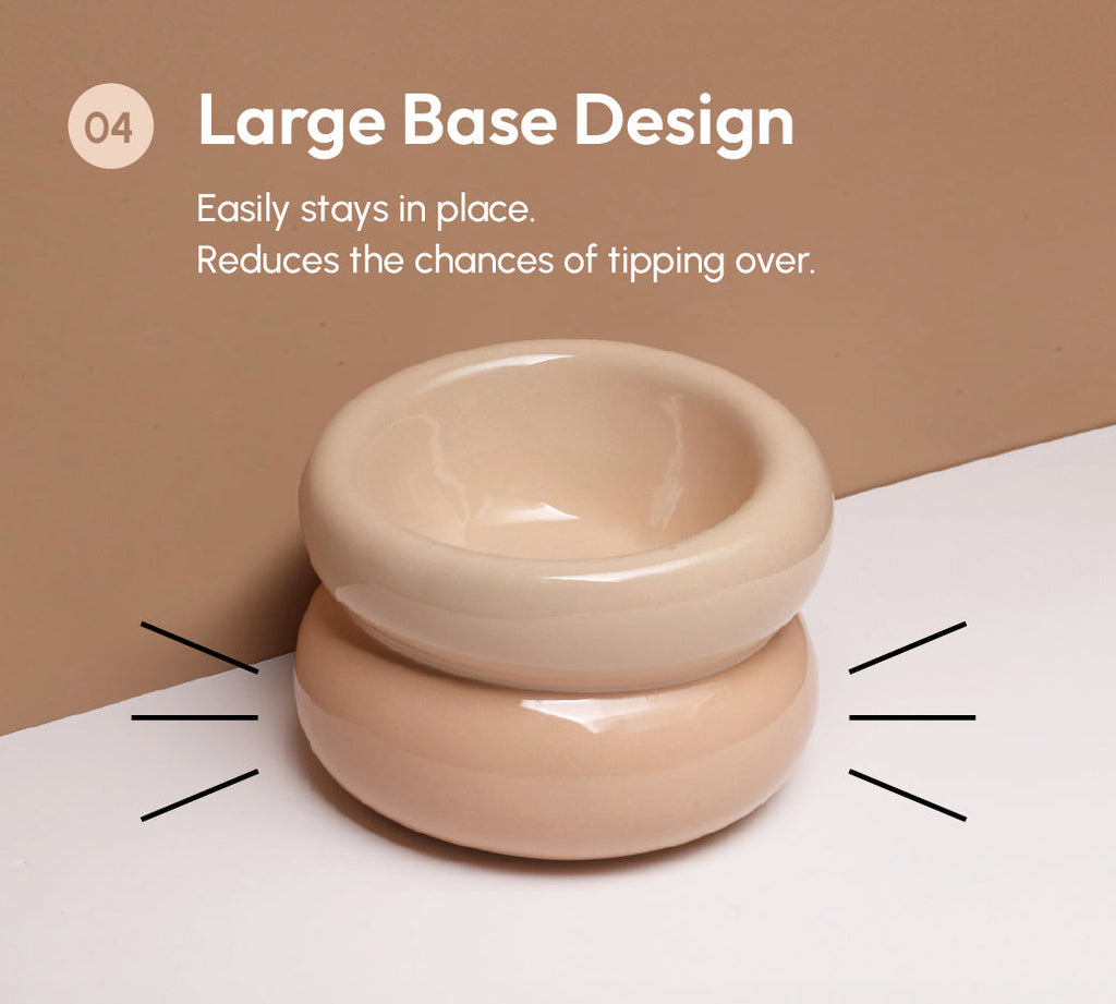 Pehom | Soufflé Pet Bowl - Cream Beige