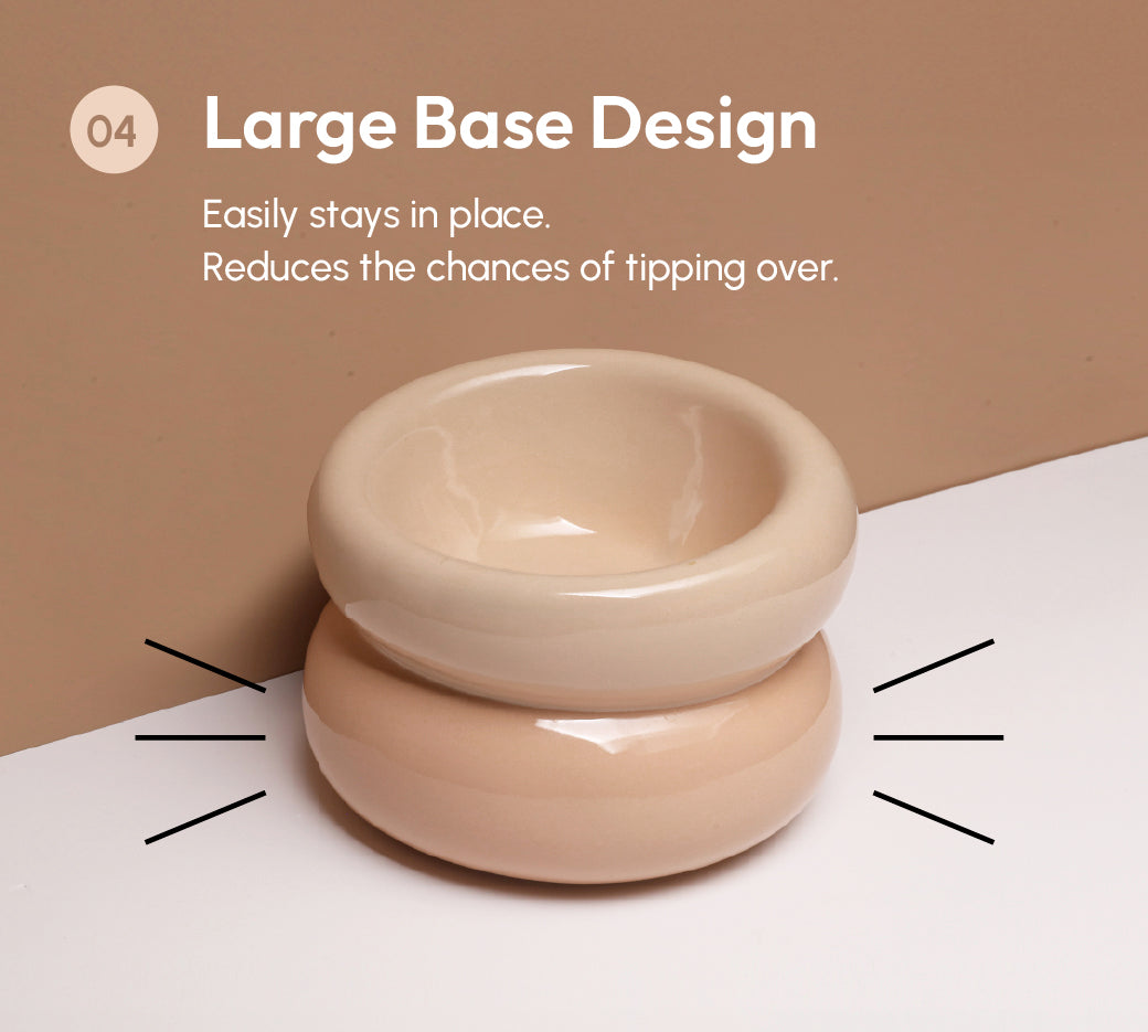 Pehom | Soufflé Pet Bowl - Cream Beige