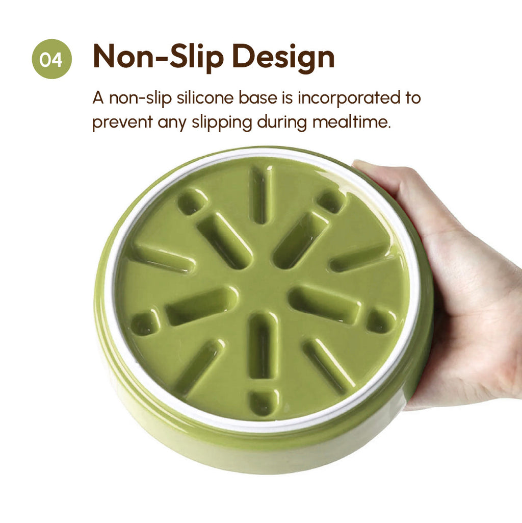 Pehom | Slow Feeder Dog Bowls - Yellow / Frozen Blue / Purple