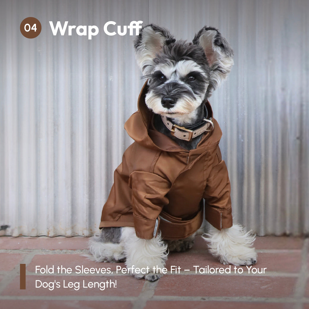 Pehom | Tribeca Adjustable Velcro Raincoat -  Choco
