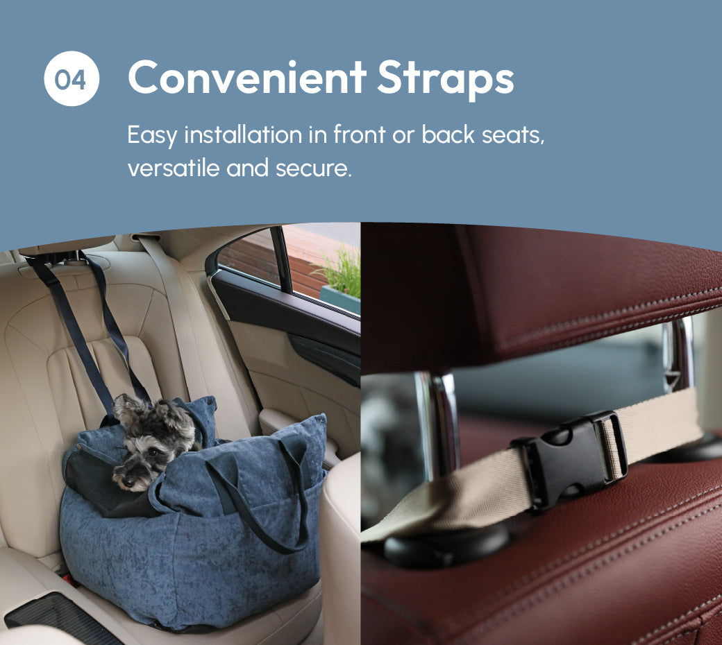 Pehom | Puff Guard Dog Car Seat - Blue