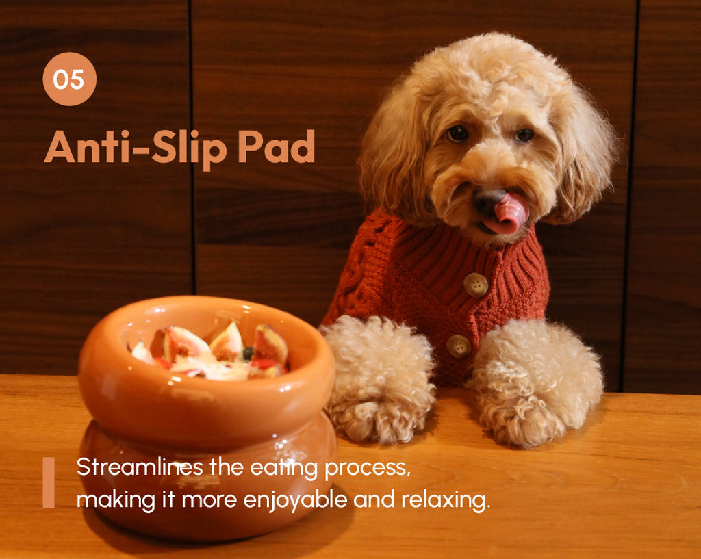 Pehom | Soufflé Pet Bowl - Amber Orange