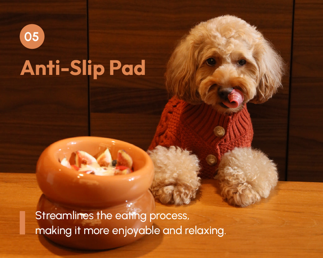 Pehom | Soufflé Pet Bowl - Amber Orange