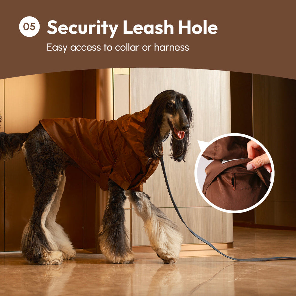 Pehom | Tribeca Adjustable Velcro Raincoat -  Choco