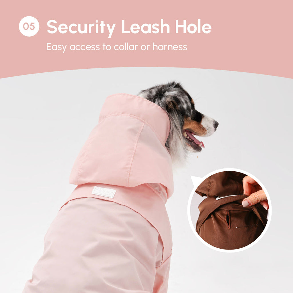 Pehom | Tribeca Adjustable Velcro Raincoat - Light Pink