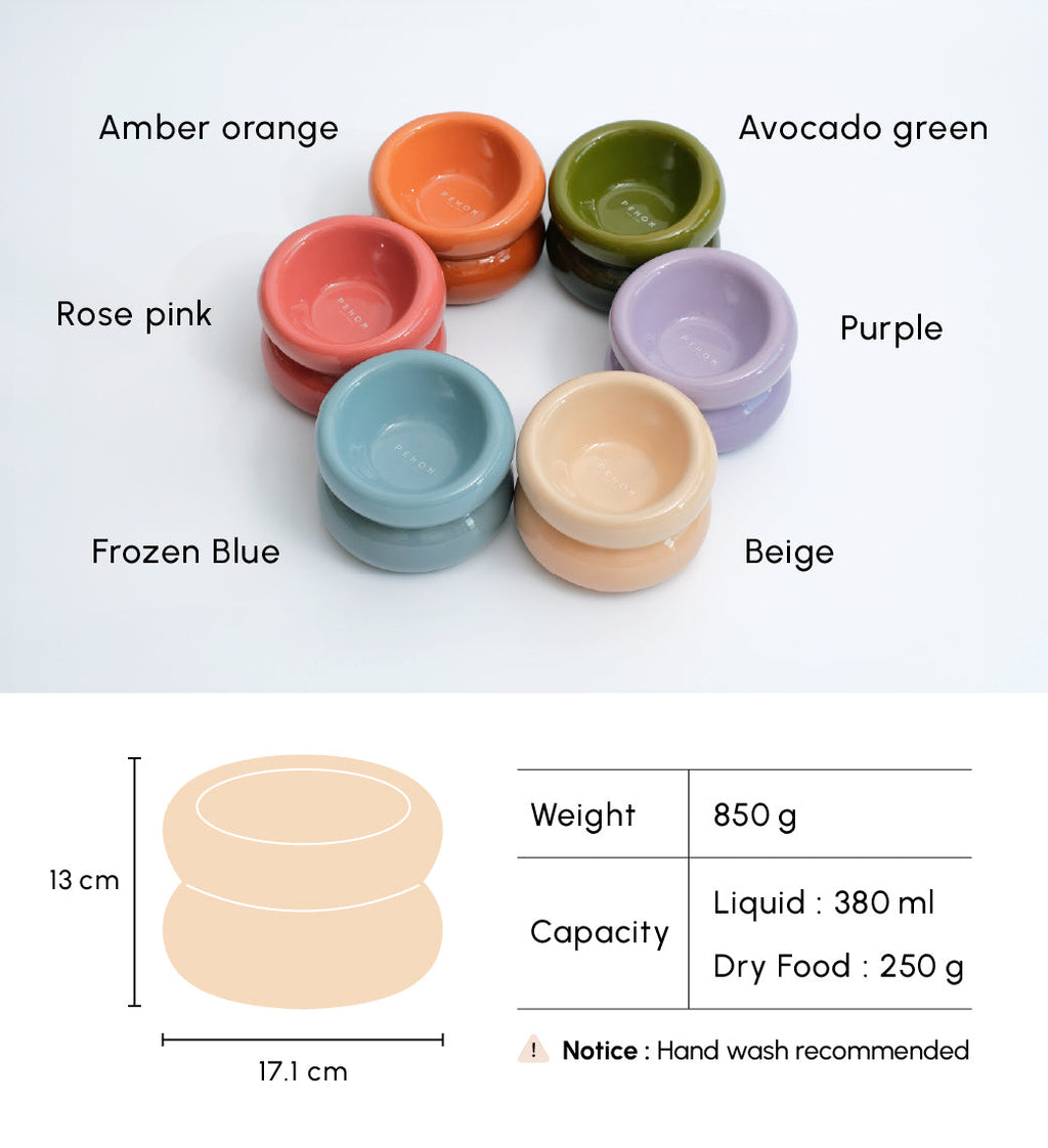 Pehom | Soufflé Pet Bowl - Cream Beige