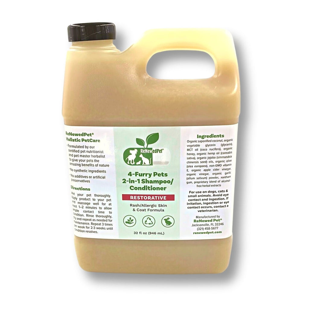 ReNewedPet® 4-Furry Pets 2-in-1 *Restorative Shampoo & Conditioner