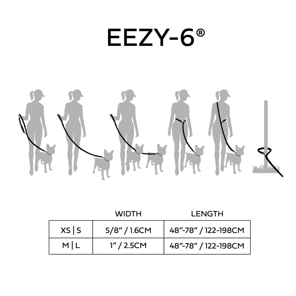 The GF PET® Reflective Leash - EEZY-6 - Red