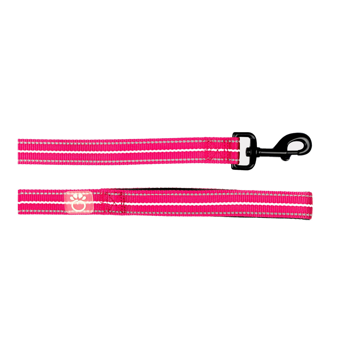 The GF PET® Reflective Leash - Neon Pink