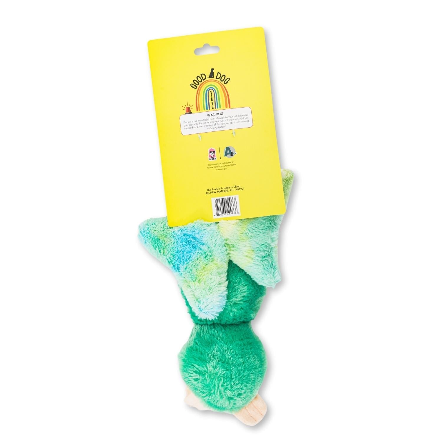 Mystical Mint Winged Sloth Plush Dog Toy