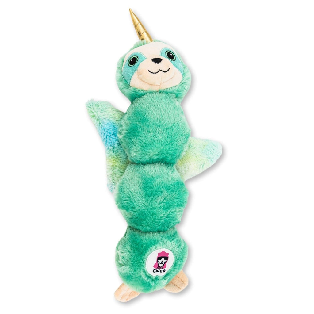 Mystical Mint Winged Sloth Plush Dog Toy