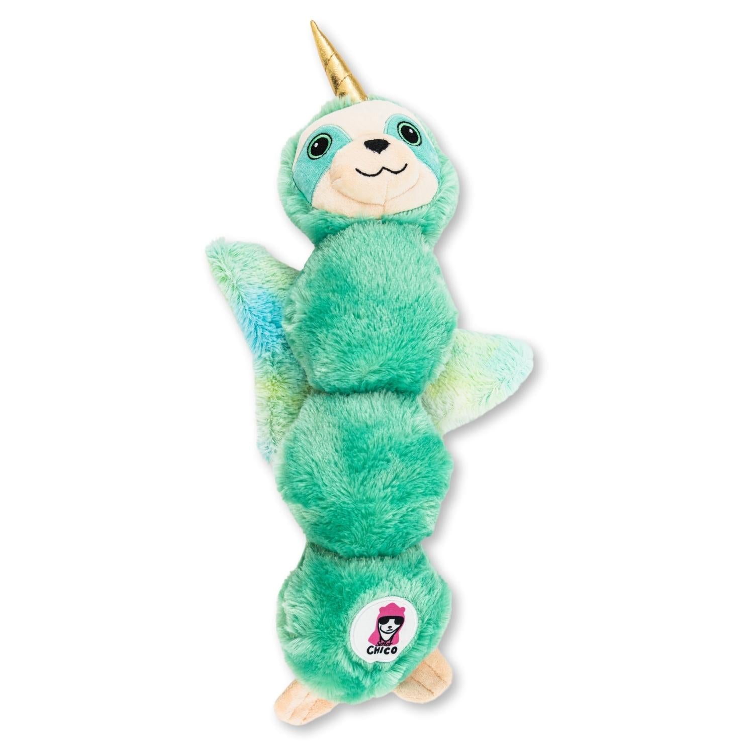 Mystical Mint Winged Sloth Plush Dog Toy