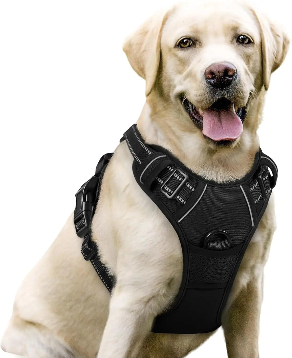 No-Pull Reflective Dog Harness, Heavy-Duty Oxford, Adjustable