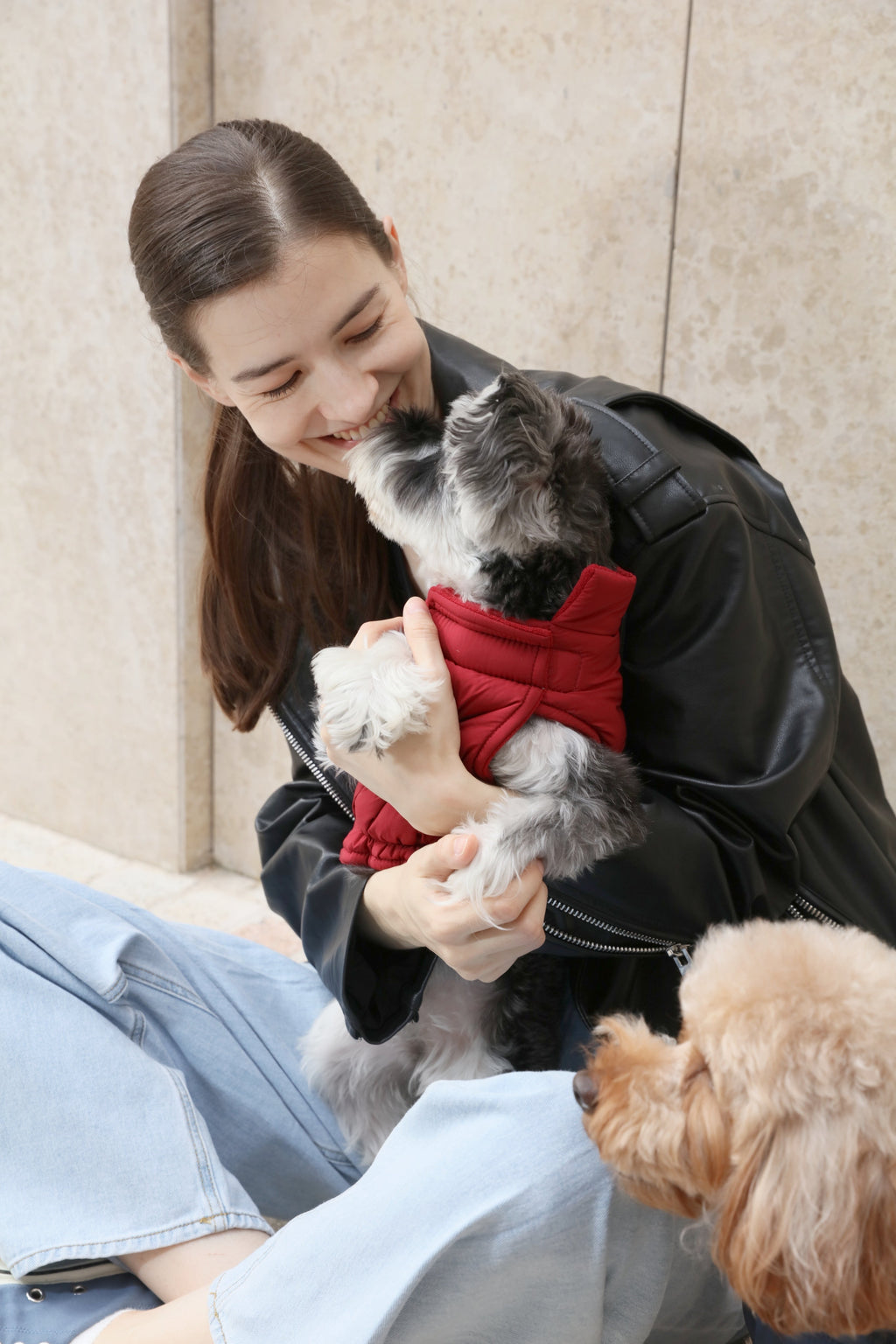 Pehom | Reversible Dog Vest Jacket - Red