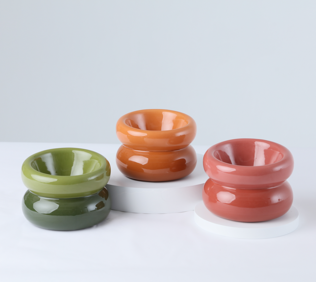 Pehom | Soufflé Pet Bowl - Avocado Green