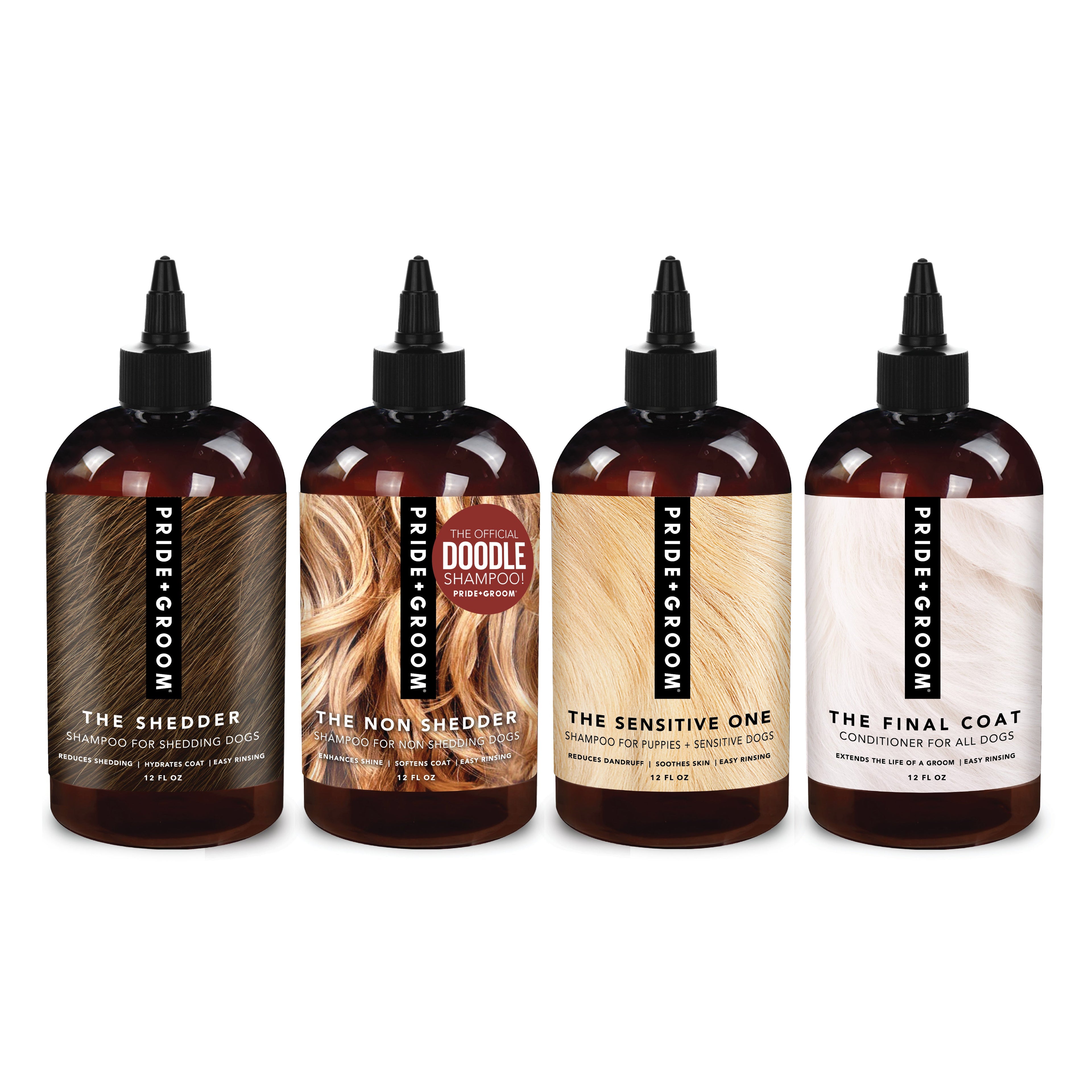 PRIDE + GROOM The Wash Sample Pack Shampoo and Conditioner