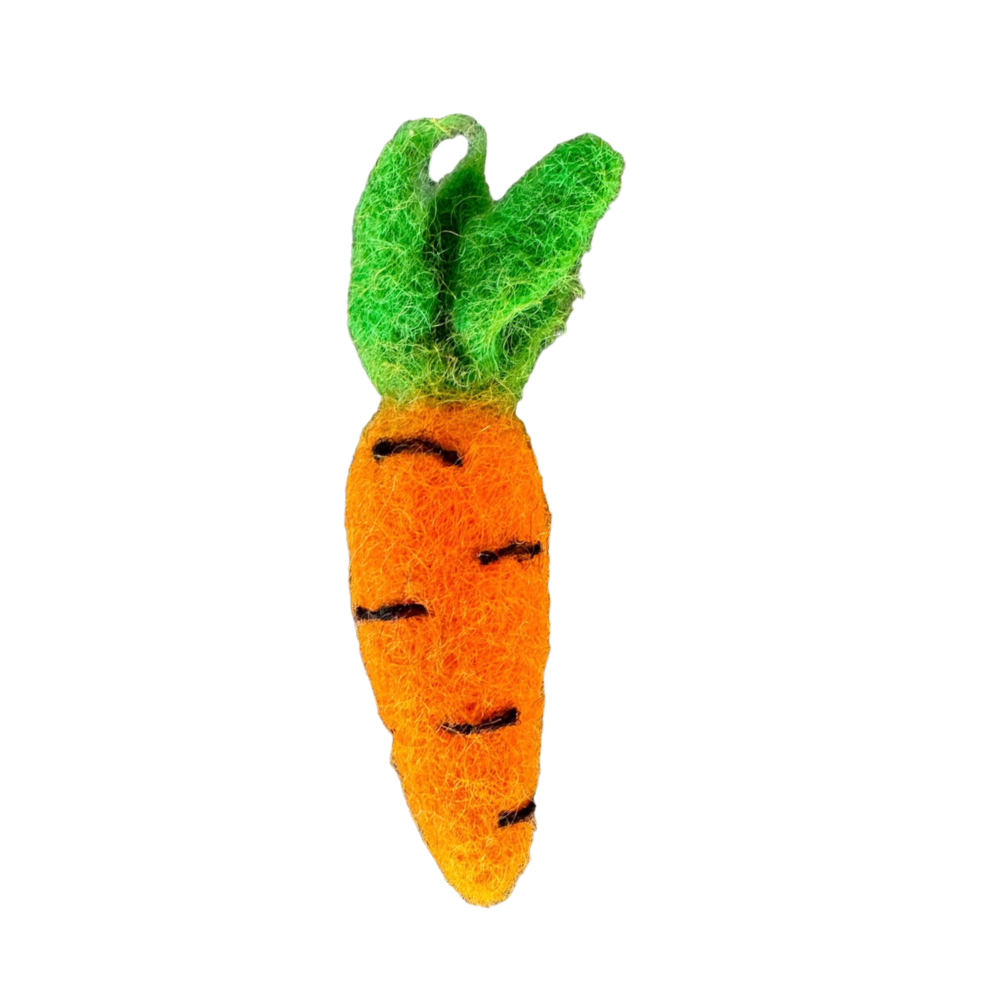 Felted Carrot Cat Toy