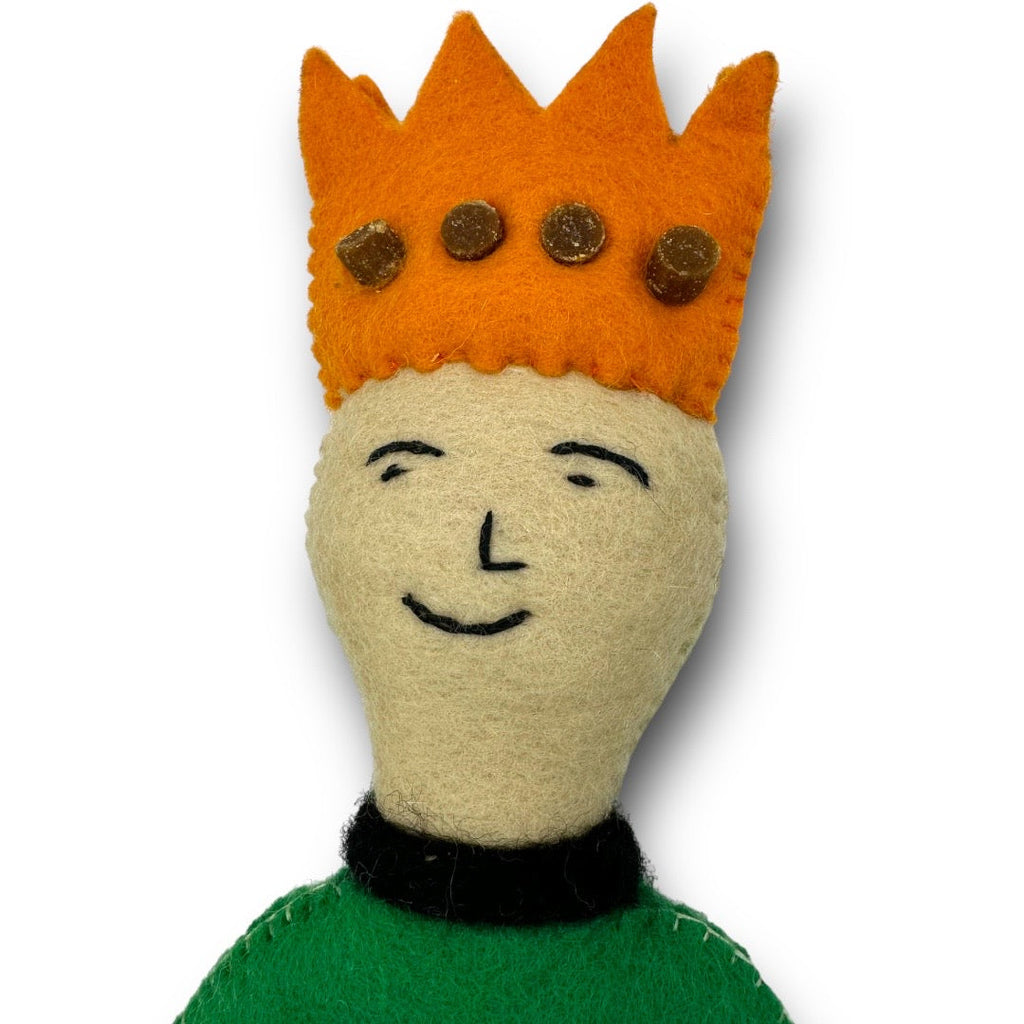 Come Here Buddy Prince and Princess Felt Dog Toys