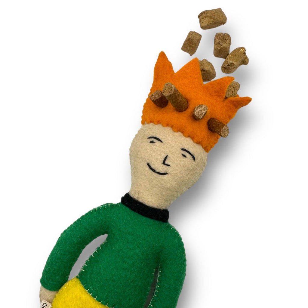 Come Here Buddy Prince and Princess Felt Dog Toys