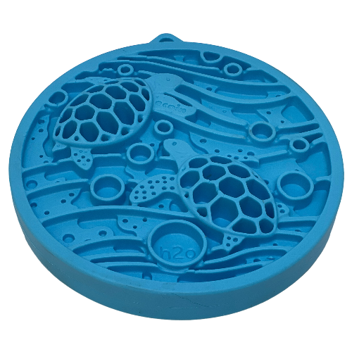 SodaPup® Turtle eMat-Mini Lick Mat with Suction Cups - Small Dogs & Cats | USA