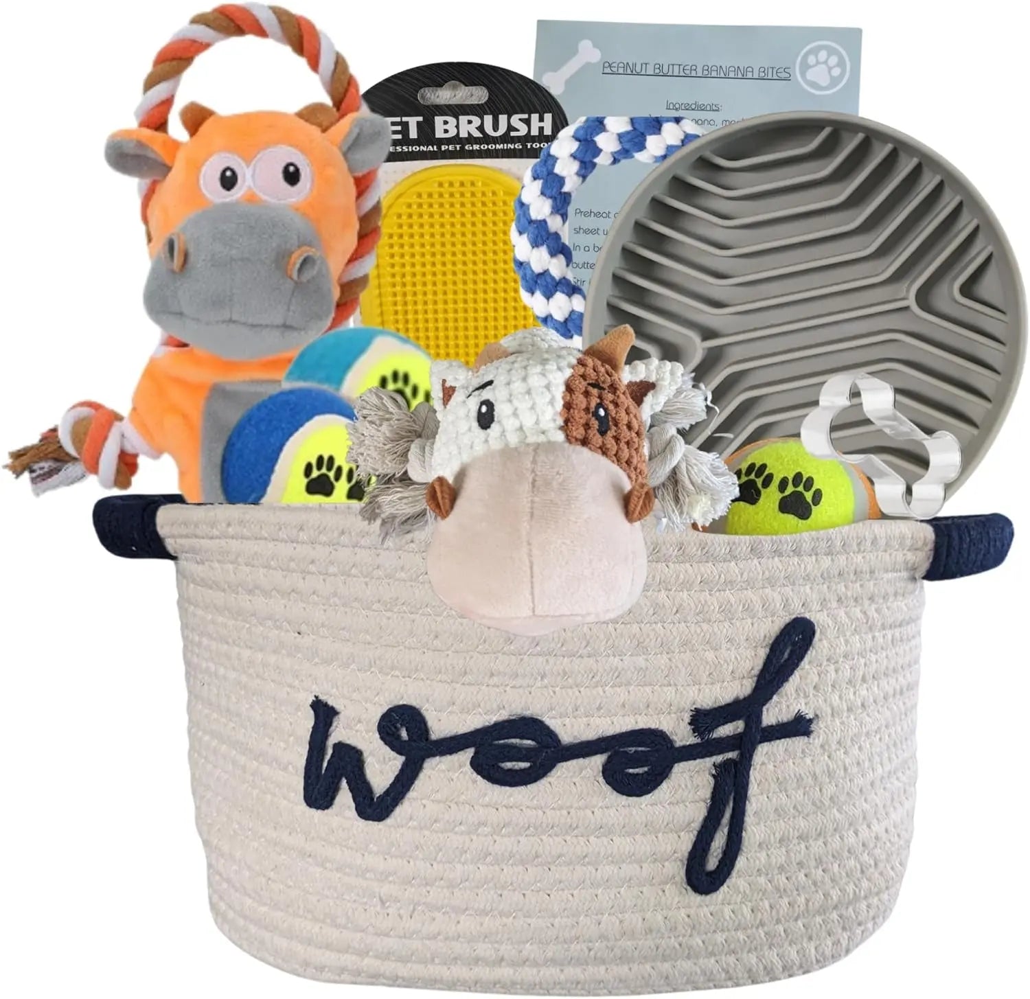 Puppy Gift Basket – Dog Starter Kit & Birthday Toy Set