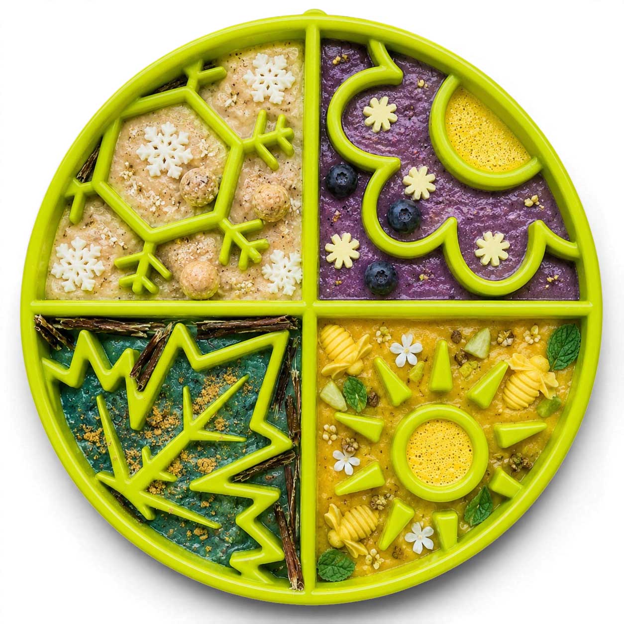 SodaPup® Four Seasons eTray | Shallow Slow Feeder for Flat-Faced Dogs
