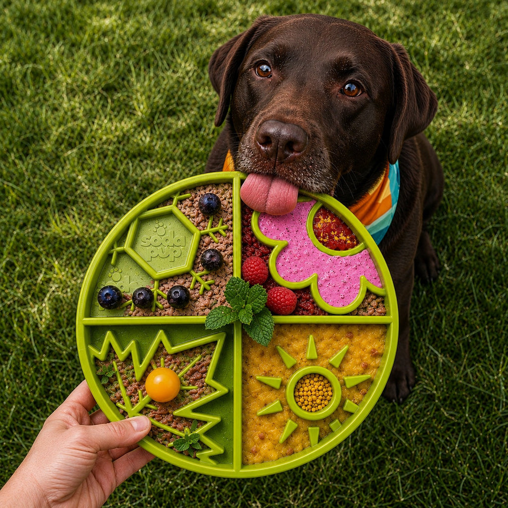 SodaPup® Four Seasons eTray | Shallow Slow Feeder for Flat-Faced Dogs