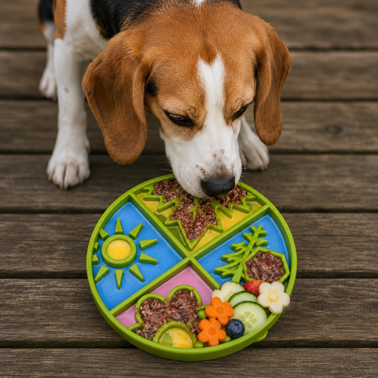 SodaPup® Four Seasons eTray | Shallow Slow Feeder for Flat-Faced Dogs
