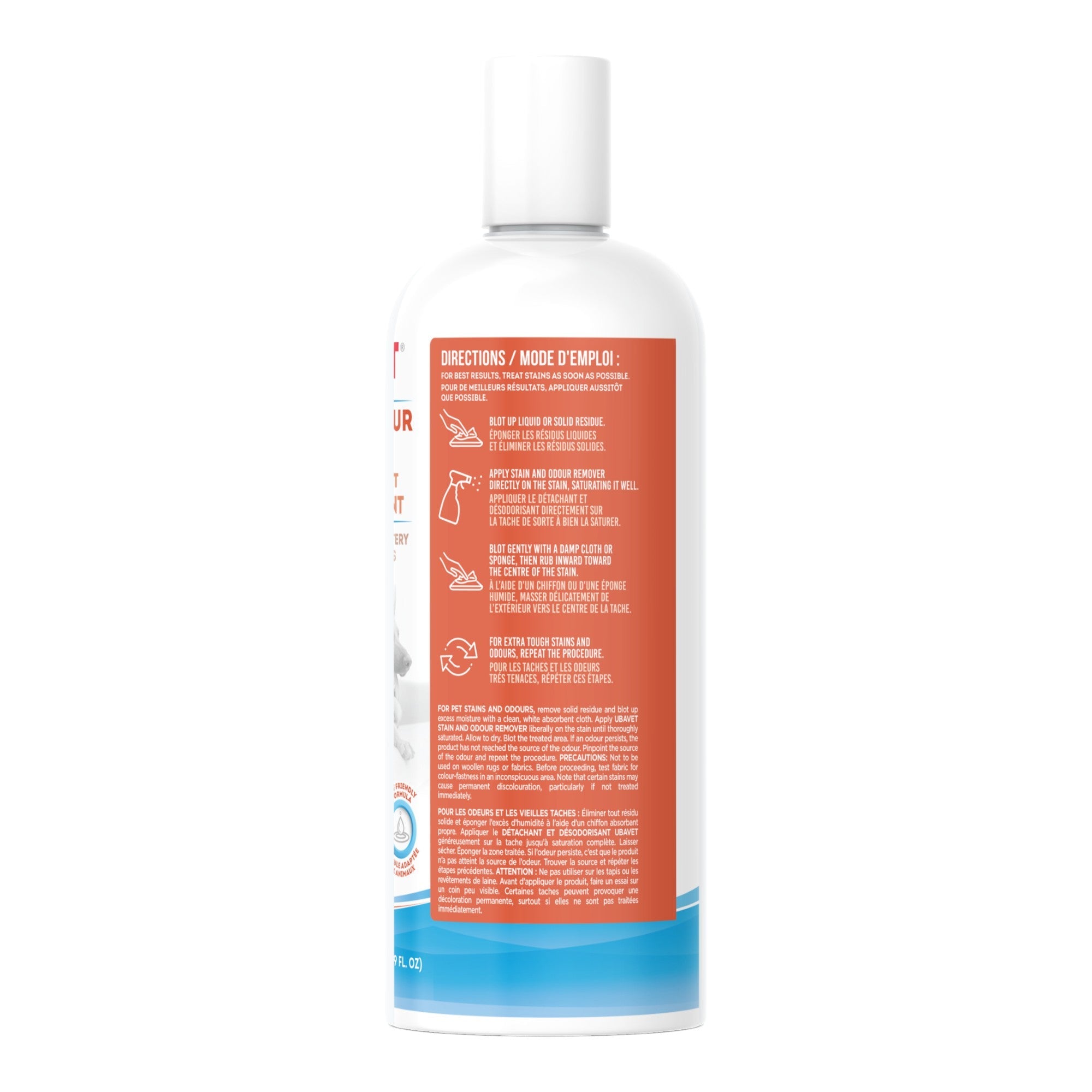 UBAVET Stain and Odor Remover for Dogs & Cats – Powerful Enzyme Cleaner