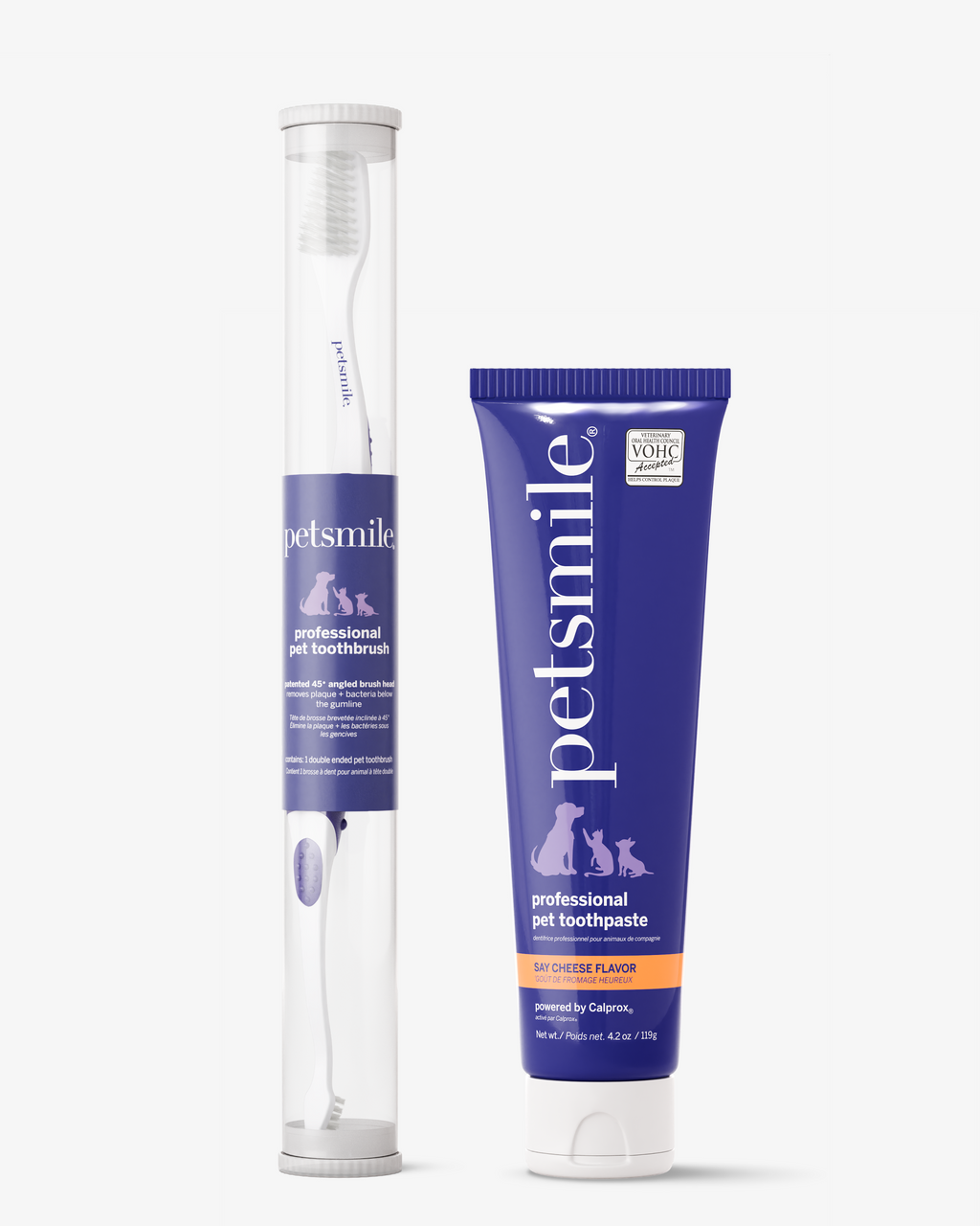Professional Toothpaste Say Cheese Large & Professional Pet Toothbrush