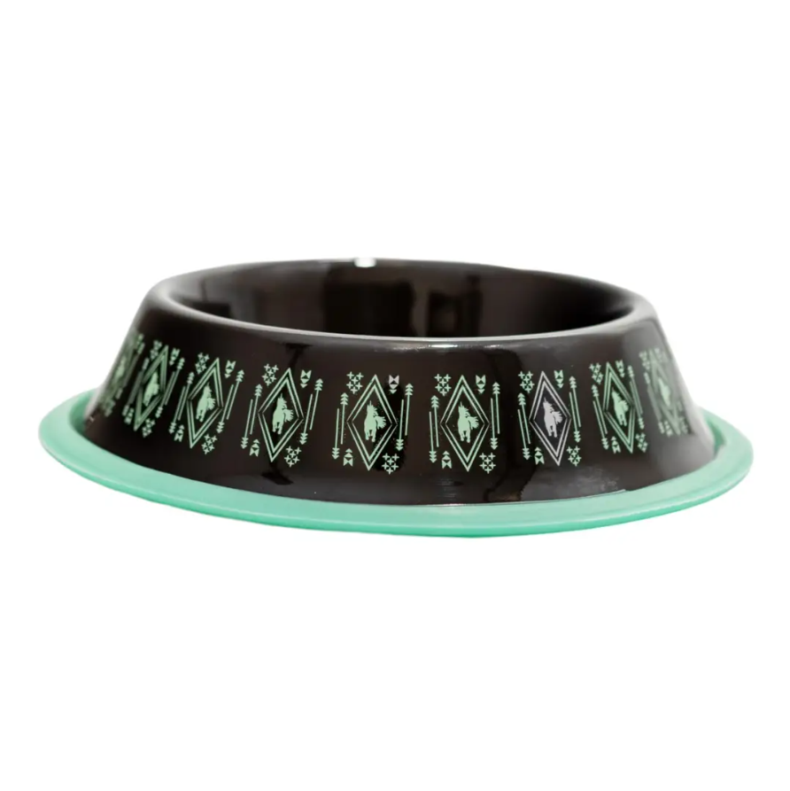 Non-Skid Boho Stainless Steel Dog Bowl – with Whimsical Unicorn Design