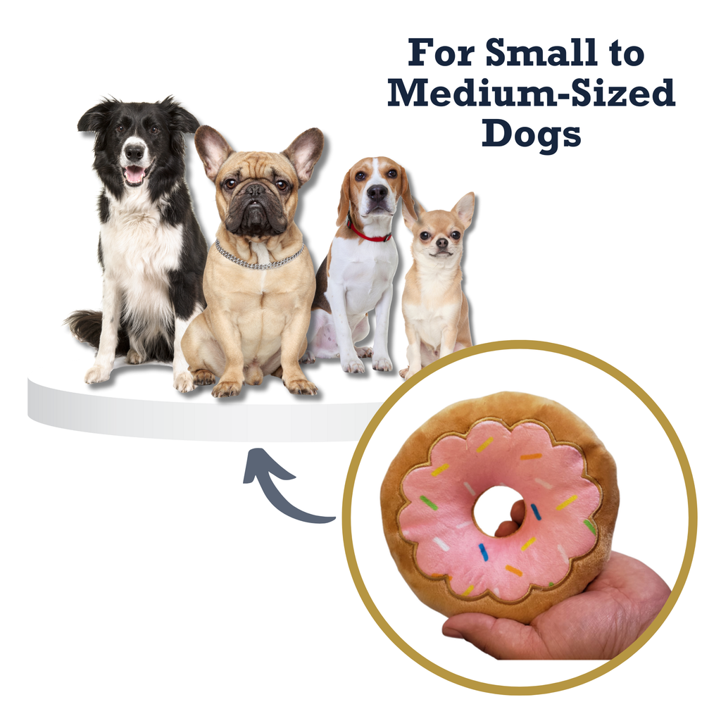 Donut Plush Dog Toy – Soft, Chewy and Cuddly