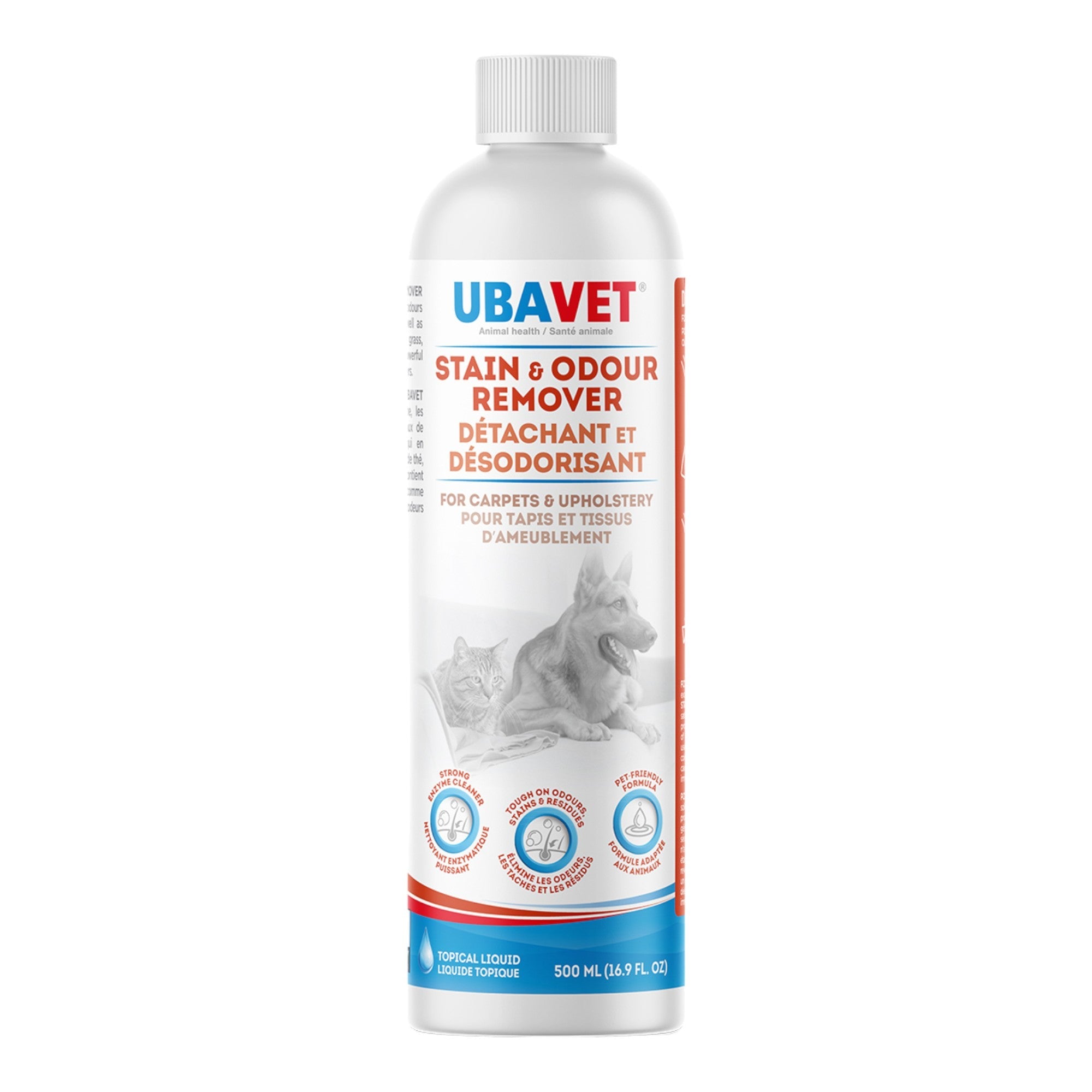 UBAVET Stain and Odor Remover for Dogs & Cats – Powerful Enzyme Cleaner