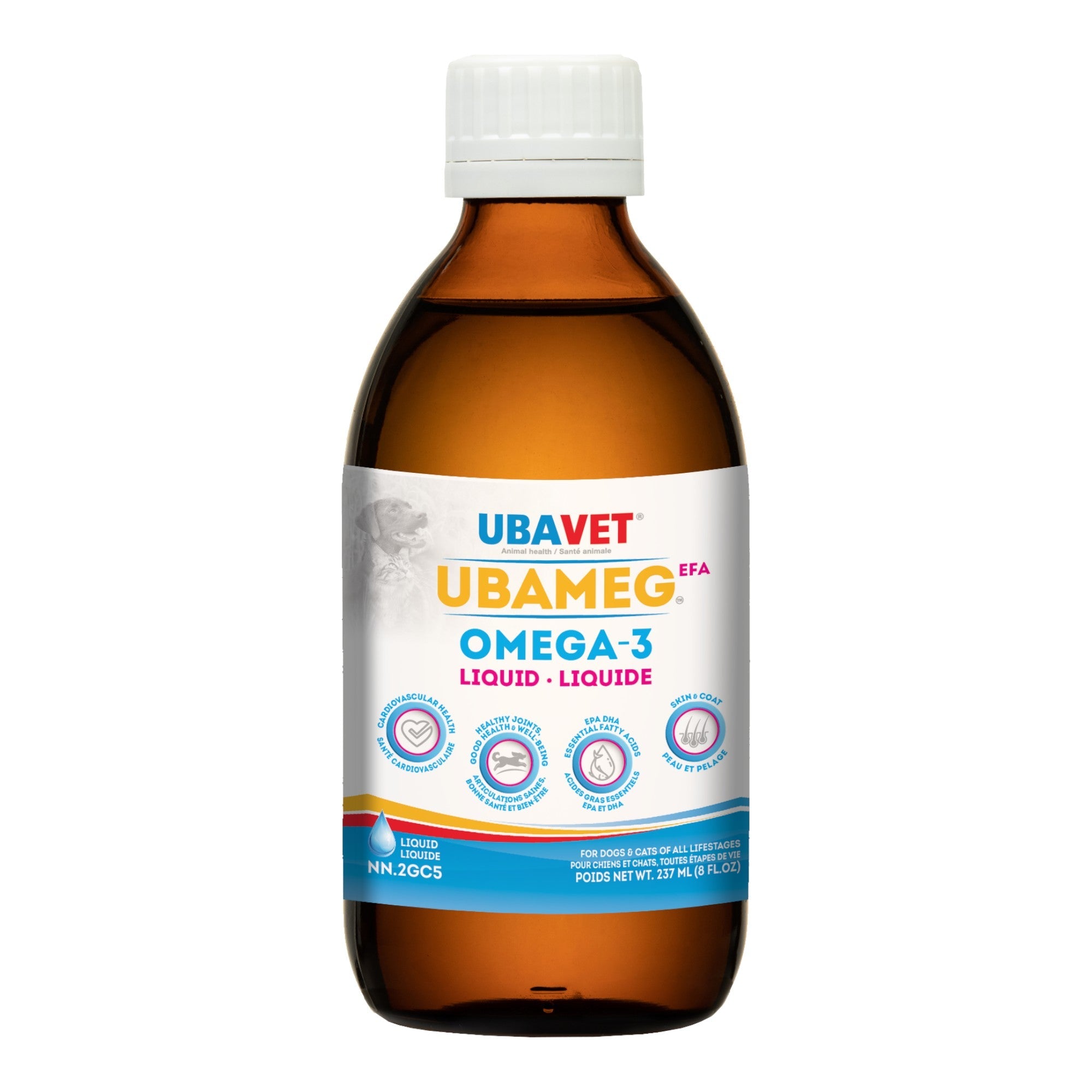 UBAVET Ubameg Omega-3 Fatty Acid Liquid for Dogs & Cats