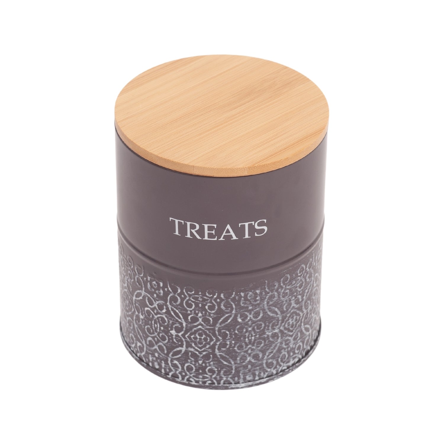 Country Living Dog Treat Canisters - Set of 2 Volcanic Gray