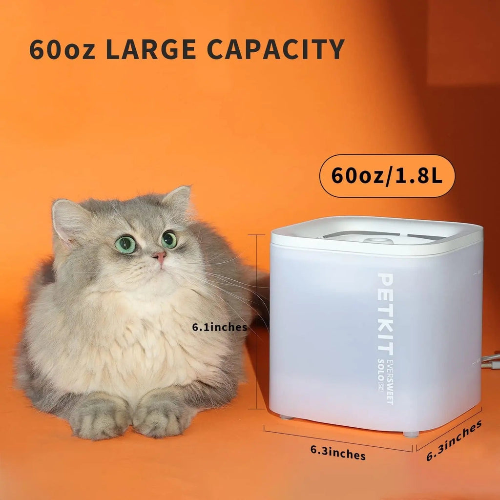 Wireless Cat Water Fountain 65oz Ultra Quiet Detachable Pump Filters