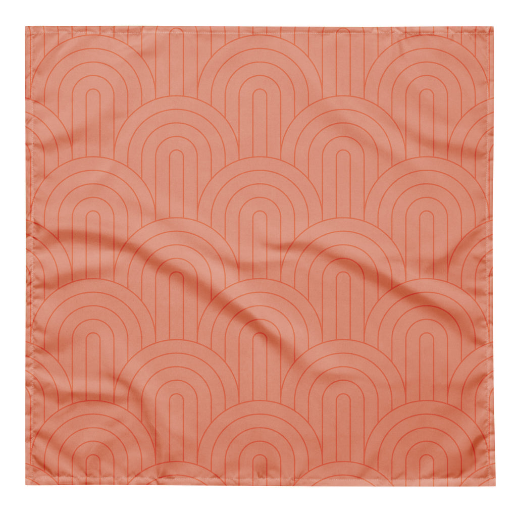 Sebastian & Clementine Scalloped Pink Bandana For Dogs and Cats