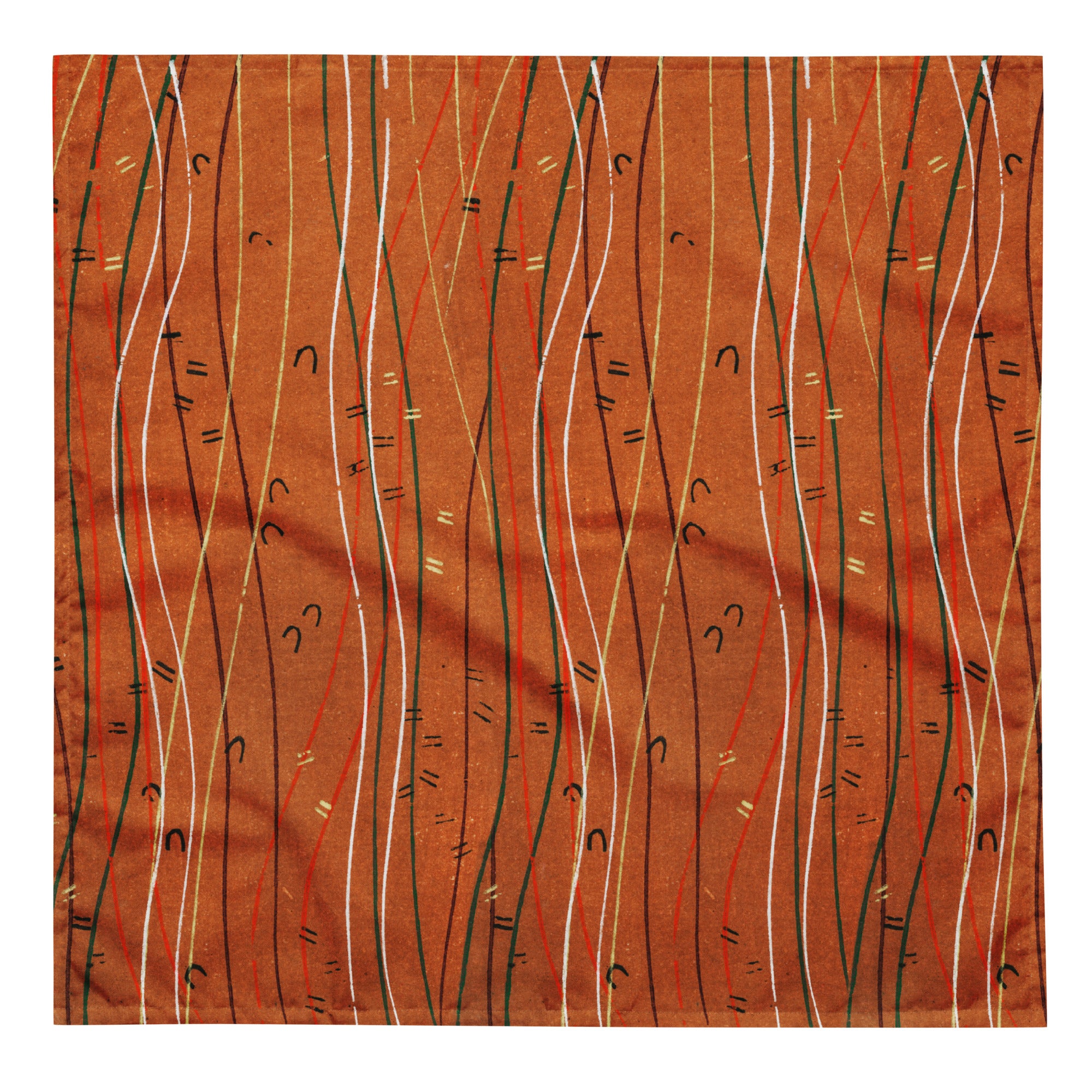 Sebastian & Clementine Orange Shima-Shima Bandana For Dogs and Cats