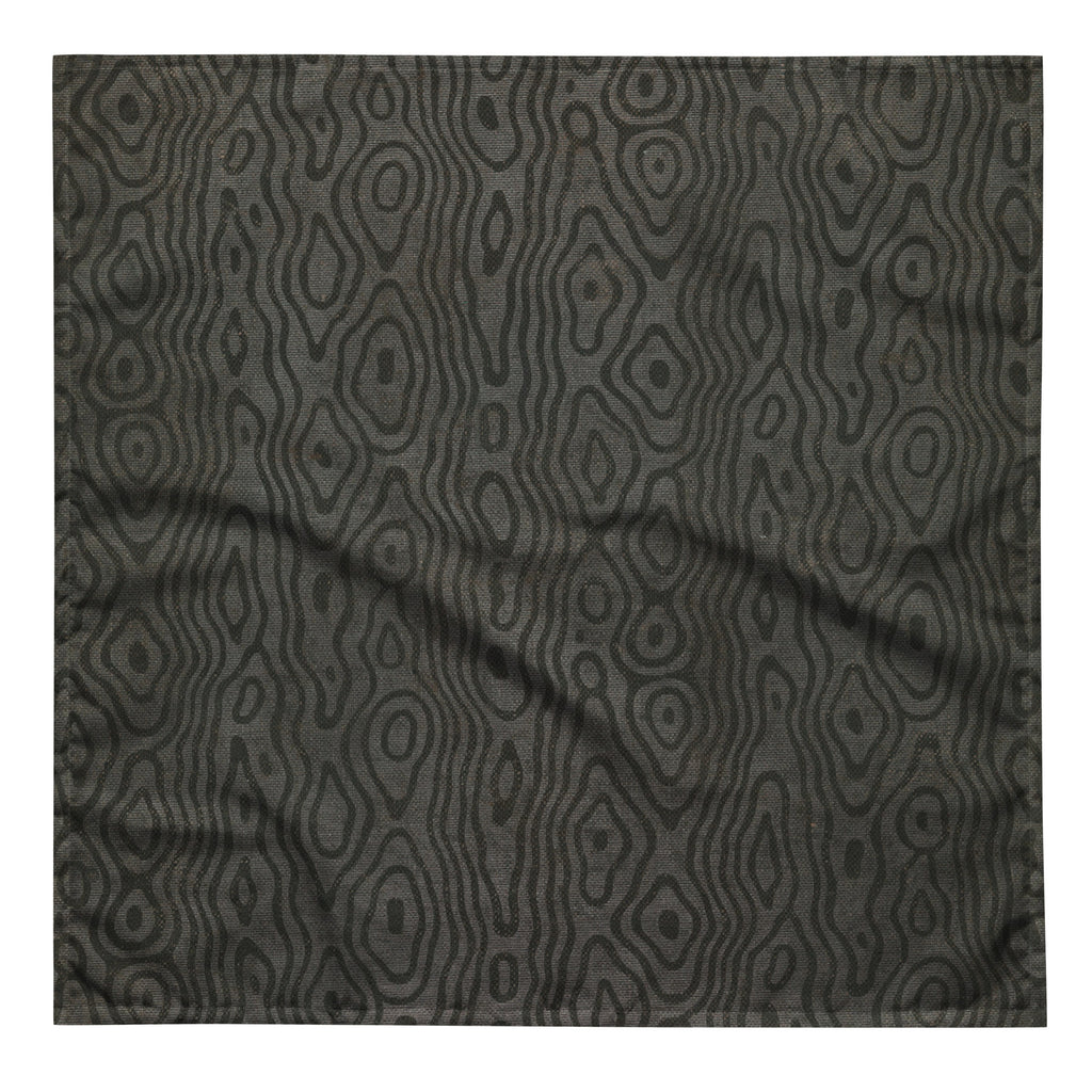 Sebastian & Clementine Gray Wooden Bandana For Dogs and Cats