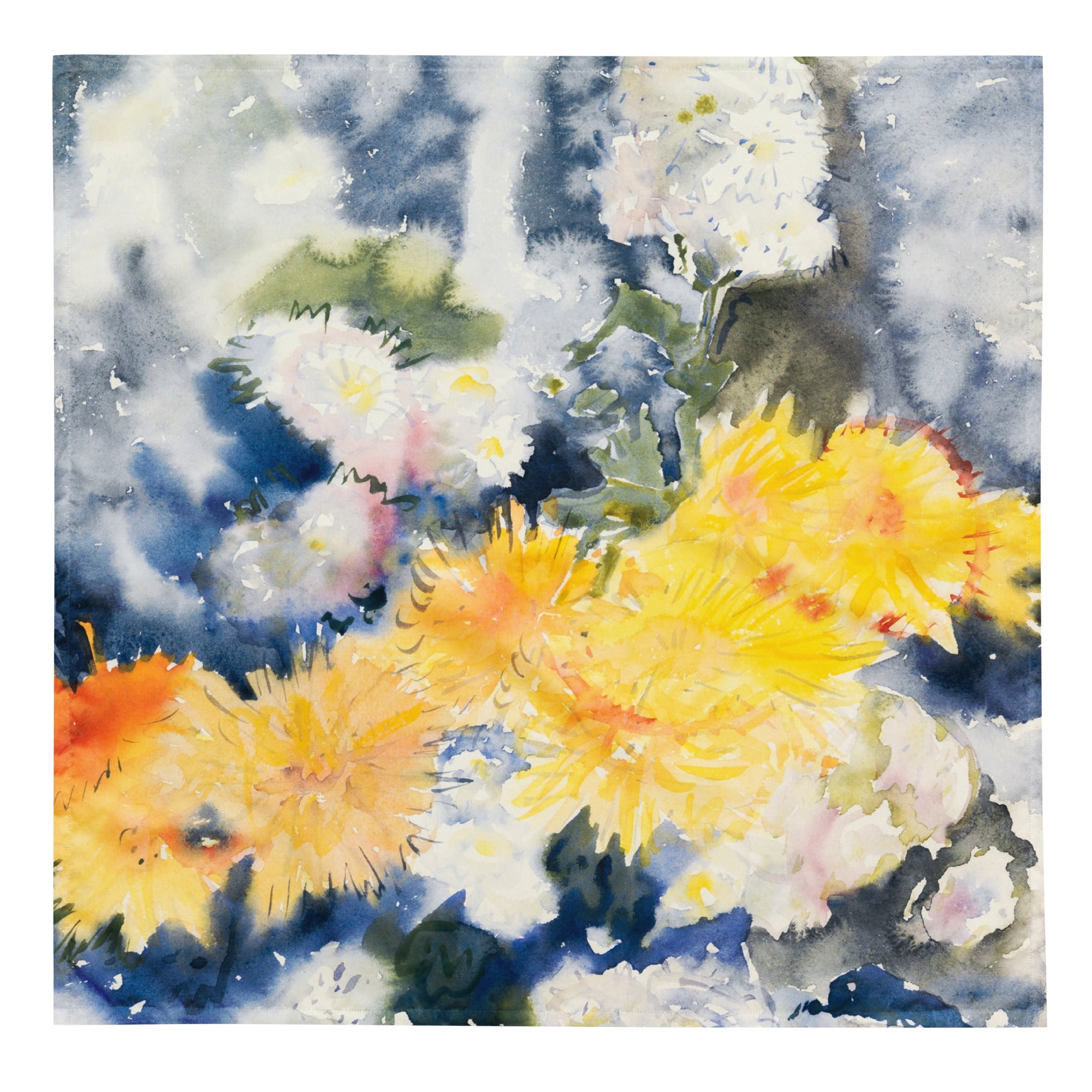 Sebastian & Clementine Yellow and Blue Bandana For Dogs and Cats