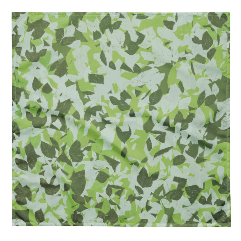 Sebastian & Clementine Green Camo Leaves Bandana For Dogs and Cats