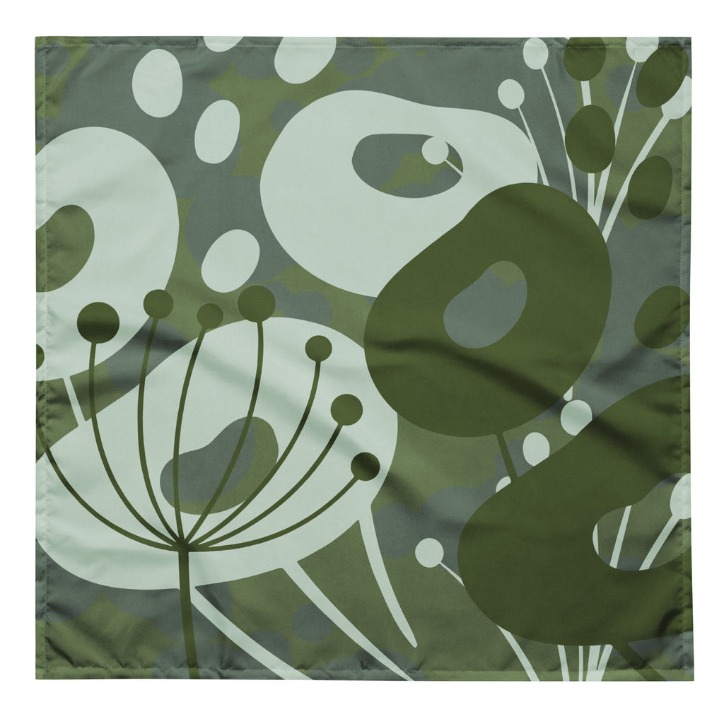 Sebastian & Clementine Green Floral Bandana For Dogs and Cats