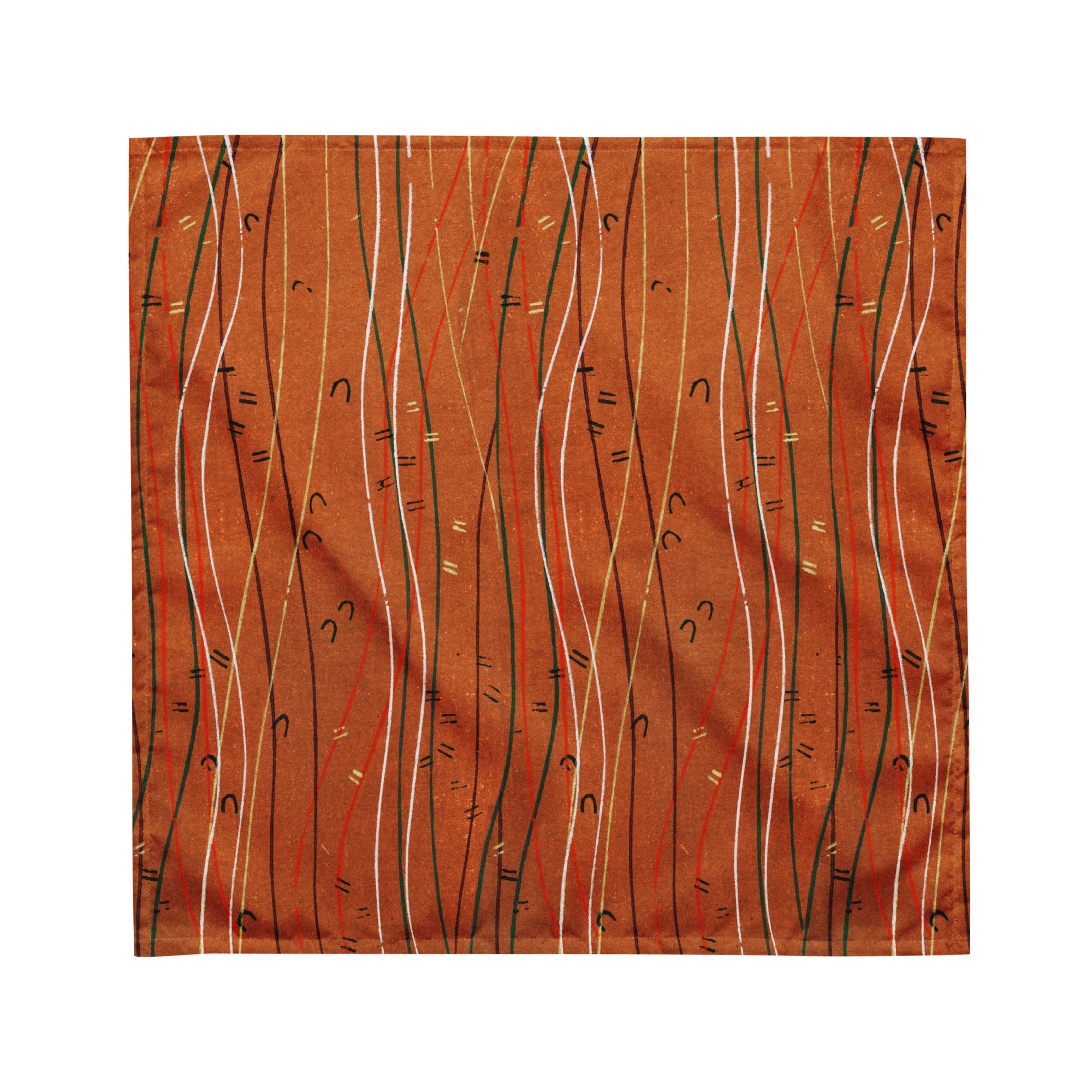 Sebastian & Clementine Orange Shima-Shima Bandana For Dogs and Cats